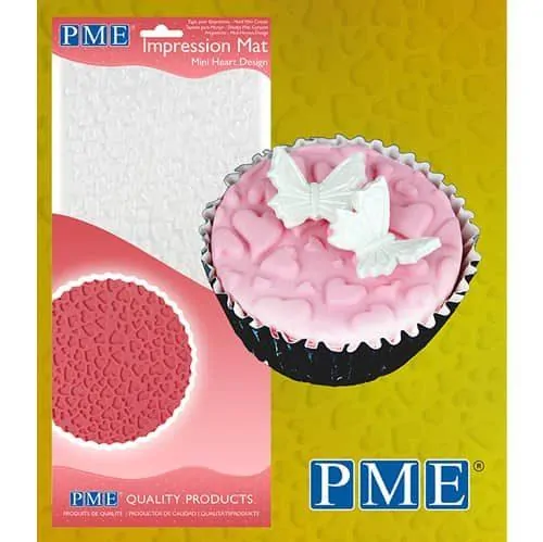 Pme impression mat mini heart