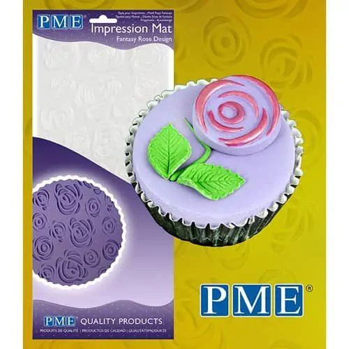 Pme impression mat fantasy rose