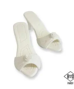 PME Edible Cake Topper Ladies Shoes White pk/2
