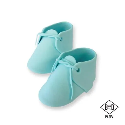 Pme edible cake topper baby bootee blue pk/2 bij cake, bake & love 4 Pme edible cake topper baby bootee blue pk/2