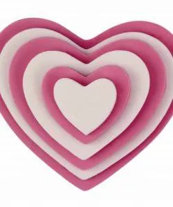 PME Plastic Cutter Heart Set/6 (2)