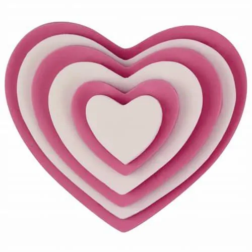 Pme plastic cutter heart set/6 (2)