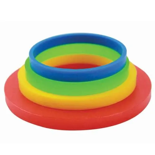 Pme rolling pin guide rings -large- set/4 bij cake, bake & love 5 Pme rolling pin guide rings large set/4