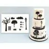 Patchwork cutter countryside silhouette set bij cake, bake & love 1 Patchwork cutter countryside silhouette set