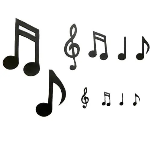Patchwork cutter extra large music notes