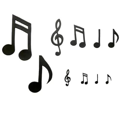 Patchwork cutter extra large music notes bij cake, bake & love 3 Patchwork cutter extra large music notes