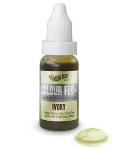 RD Colour Flo Airbrush Colour Ivory 16ml