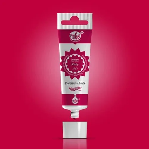 Rd progel concentrated colour - ruby bij cake, bake & love 3 Rd progel concentrated colour - ruby