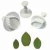 Pme rose leaf plunger cutter set/3