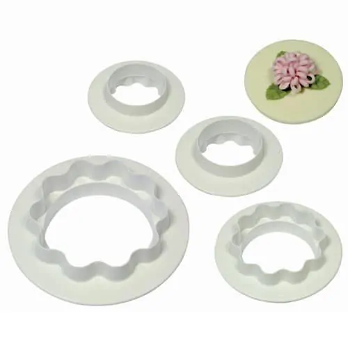 Pme round & wavy edge cutter set/4