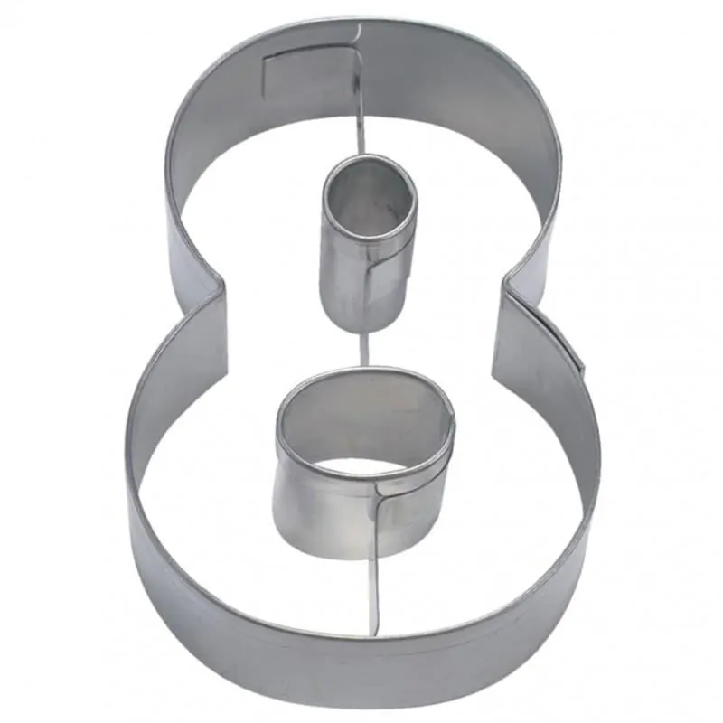 Städter koekjesuitsteker cijfer 8 6,5 cm bij cake, bake & love 3 Stadter koekjes uitsteker cijfer 8 6,5 cm