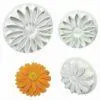 Pme sunflower/daisy/gerbera plunger cutter set/3 bij cake, bake & love 1 Pme sunflower/daisy/gerbera plunger cutter set/3