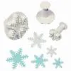 Pme snowflake plunger cutter set/3 bij cake, bake & love 2 Pme snowflake plunger cutter set/3