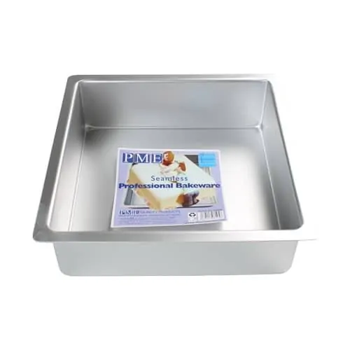 Pme deep square pan 22,5 x 22,5 x 7,5cm bij cake, bake & love 3 Pme deep square pan 22,5 x 22,5 x 7,5cm