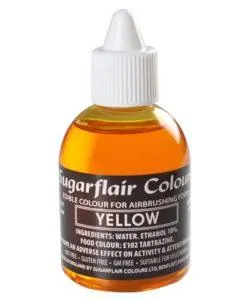 Sugarflair Airbrush Colouring Yellow 60ml