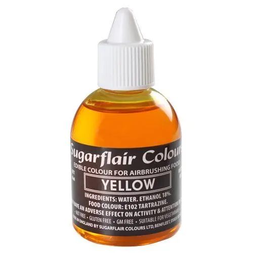 Sugarflair airbrush colouring yellow 60ml