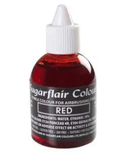 Sugarflair Airbrush Colouring Red 60ml