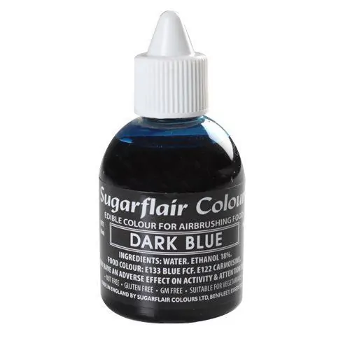 Sugarflair airbrush colouring dark blue 60ml