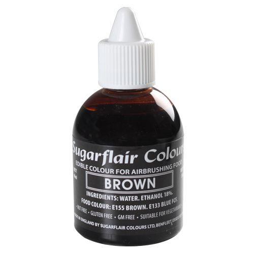 Sugarflair airbrush colouring brown 60ml