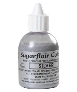 Sugarflair Airbrush Colouring Silver 60ml