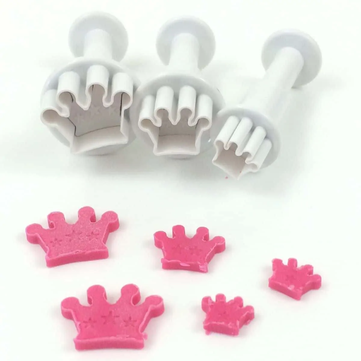 Dekofee mini plungers crowns set/3 bij cake, bake & love 4 Dekofee mini plungers crowns set/3