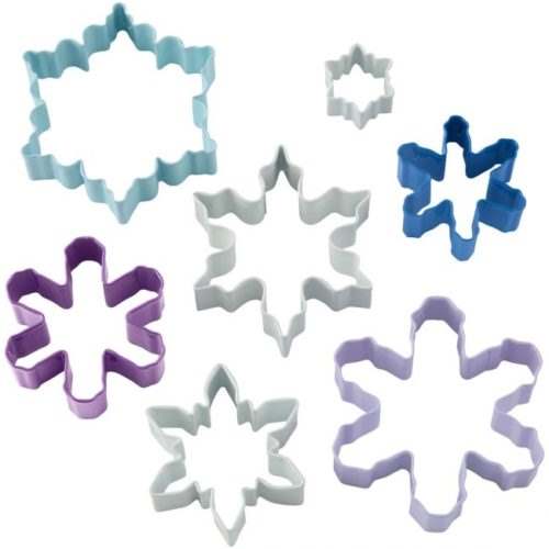 Wilton cookie cutter assorted snowflakes set/7