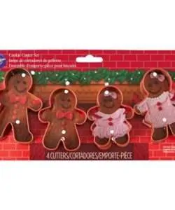 Wilton Cookie Cutter Set Gingerbread Set/4