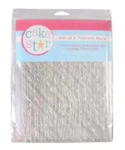 Cake Star Texture Mats - 6 Piece