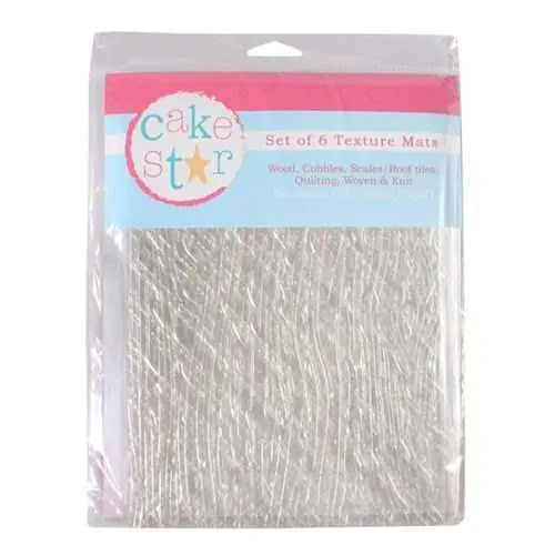 Cake star texture mats - 6 piece