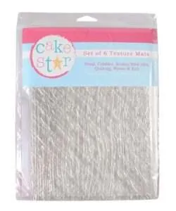 Cake Star Texture Mats - Fashion - 6 Piece