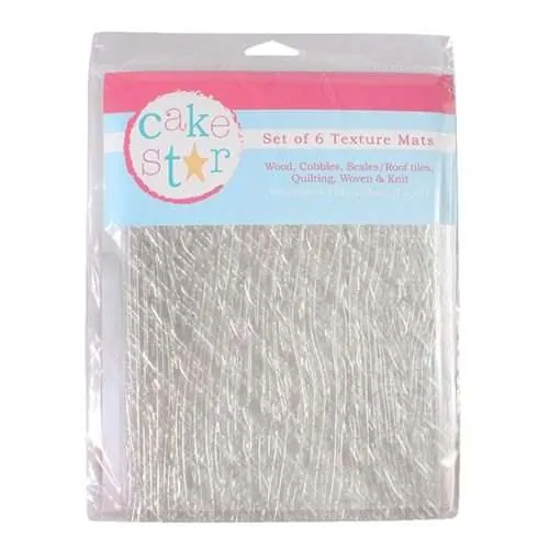 Cake star texture mats - fashion - 6 piece