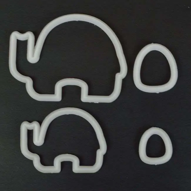 Fmm mummy and baby elephant cutter set/4 bij cake, bake & love 5 Fmm mummy and baby elephant cutter set/4 (2)