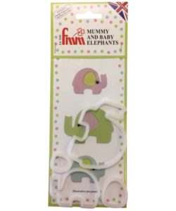 FMM Mummy and Baby Elephant Cutter Set/4