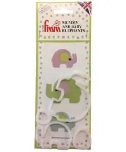 FMM Mummy and Baby Elephant Cutter Set/4