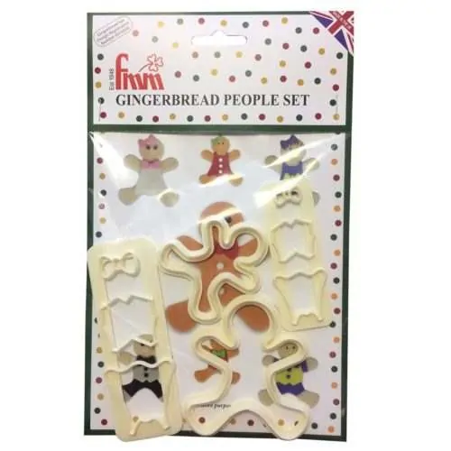 Fmm gingerbread people cutter set