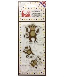 FMM Mummy and Baby Monkey Cutter Set/4
