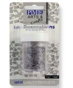 PME Glitter Flakes - Silver 7g