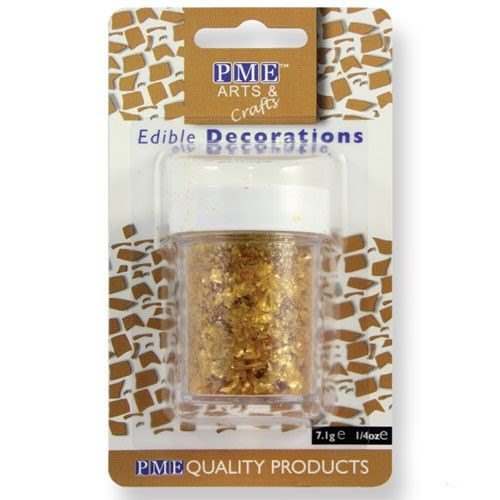Pme glitter flakes - gold 7g