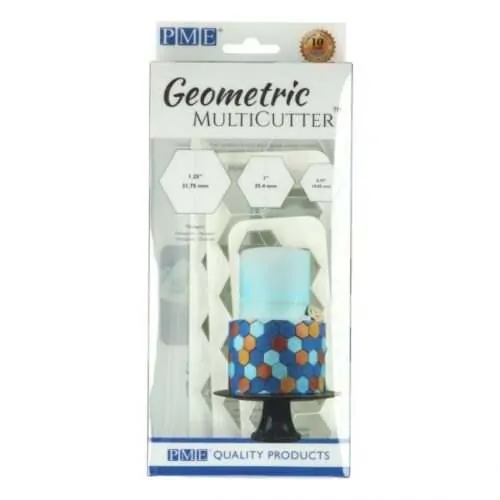 Pme geometric multicutter hexagon set/3