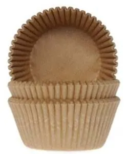 House of Marie Baking Cups Kraft pk/50