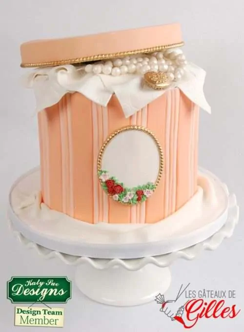 Katy sue designs - petite fleur oval plaque - afbeelding 2