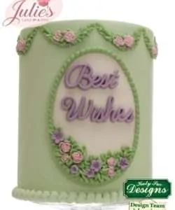 Katy sue designs - petite fleur oval plaque bij cake, bake & love 12