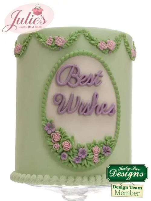 Katy sue designs - petite fleur oval plaque - afbeelding 4