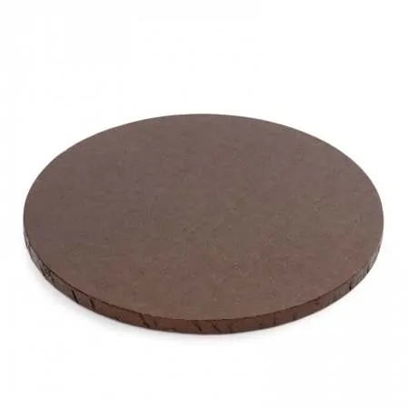 Decora cake drum rond 30cm | 12inch bruin bij cake, bake & love 5 Cake drum rond 30 cm bruin