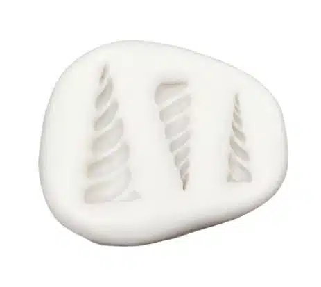 Eenhoorn hoorntjes siliconen mal bij cake, bake & love 5 Eenhoorn hoorntjes siliconen mal