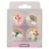 Culpitt suikerdecoratie eenhoorn & regenboog pk/12 bij cake, bake & love 1