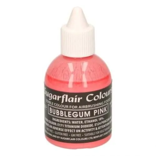 Sugarflair airbrush colouring -bubblegum pink- 60ml