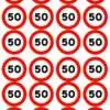 Eetbare cupcakeprint 50 - 24 cupcake rondjes bij cake, bake & love 1