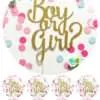 Eetbare taartprint gender reveal boy or girl - 18 cm rond + 8 cupcake rondjes bij cake, bake & love 3