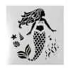 Cake star stencil mermaid bij cake, bake & love 3